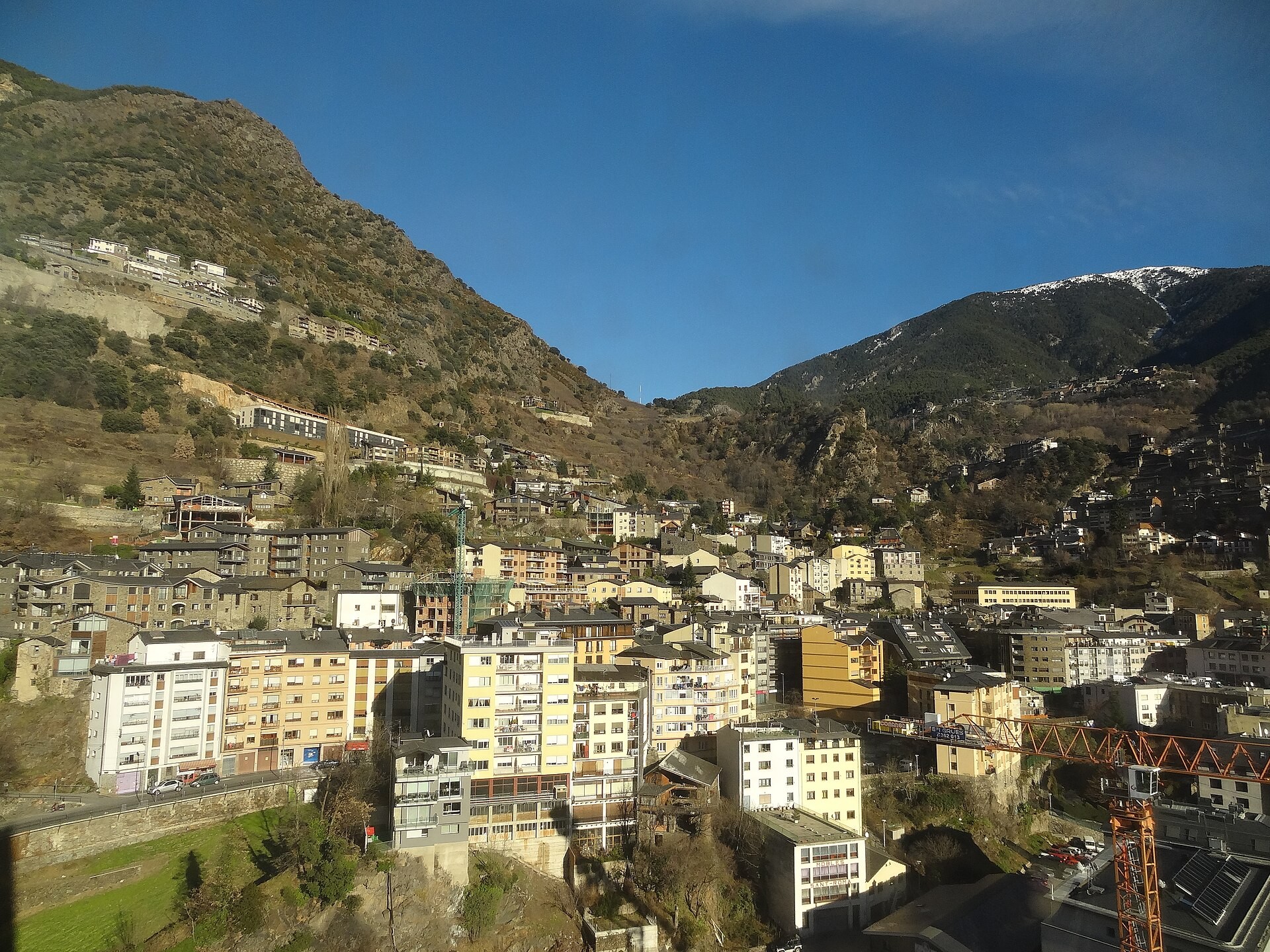 Vista panoràmica de Andorra la Vella, Andorra